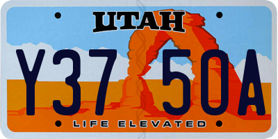 UT license plate Y375OA