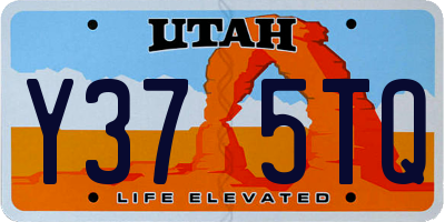 UT license plate Y375TQ