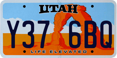 UT license plate Y376BQ