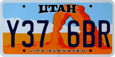 UT license plate Y376BR