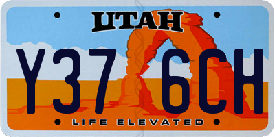 UT license plate Y376CH