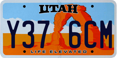 UT license plate Y376CM