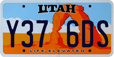 UT license plate Y376DS