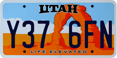 UT license plate Y376FN