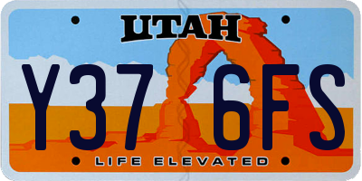 UT license plate Y376FS