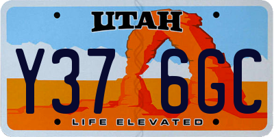 UT license plate Y376GC