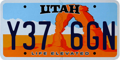 UT license plate Y376GN