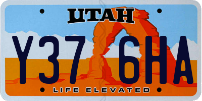 UT license plate Y376HA
