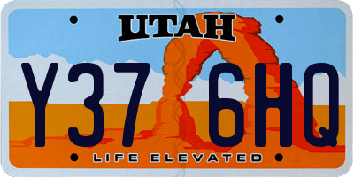 UT license plate Y376HQ