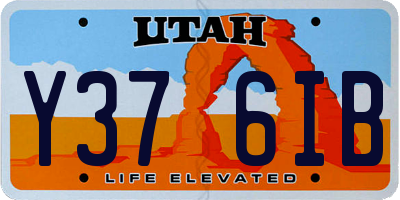 UT license plate Y376IB
