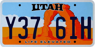 UT license plate Y376IH