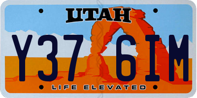 UT license plate Y376IM
