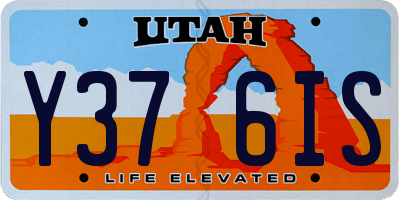 UT license plate Y376IS