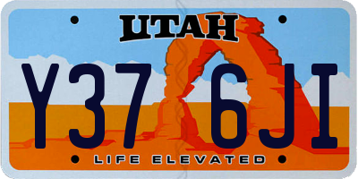 UT license plate Y376JI
