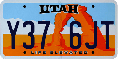 UT license plate Y376JT