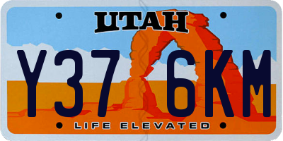 UT license plate Y376KM
