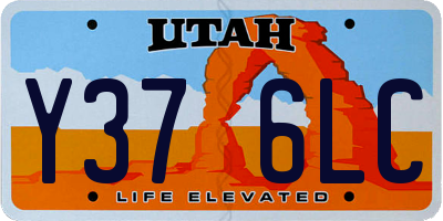 UT license plate Y376LC