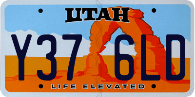 UT license plate Y376LD