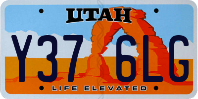 UT license plate Y376LG