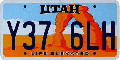 UT license plate Y376LH