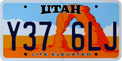 UT license plate Y376LJ