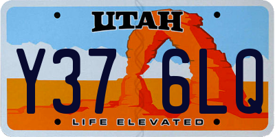 UT license plate Y376LQ