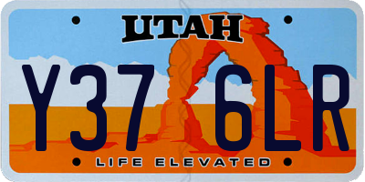 UT license plate Y376LR