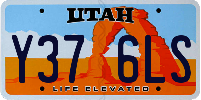 UT license plate Y376LS