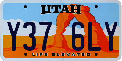 UT license plate Y376LY