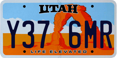 UT license plate Y376MR