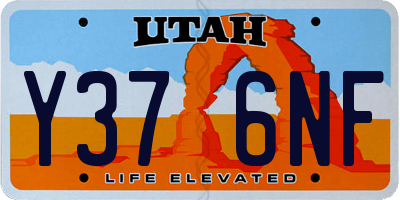 UT license plate Y376NF
