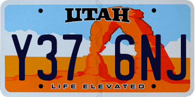UT license plate Y376NJ