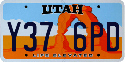 UT license plate Y376PD
