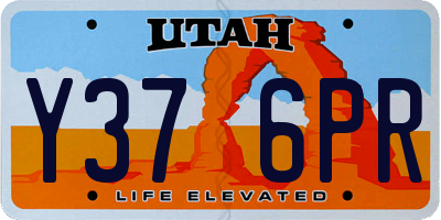 UT license plate Y376PR