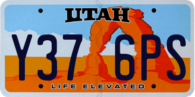 UT license plate Y376PS