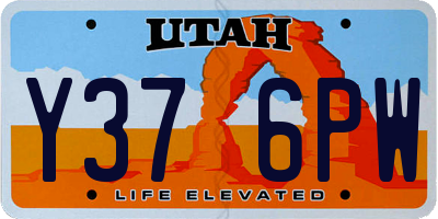UT license plate Y376PW
