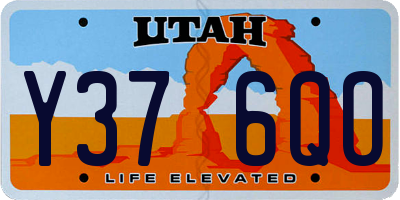 UT license plate Y376QO