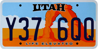 UT license plate Y376QQ