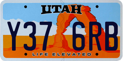 UT license plate Y376RB