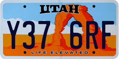 UT license plate Y376RF