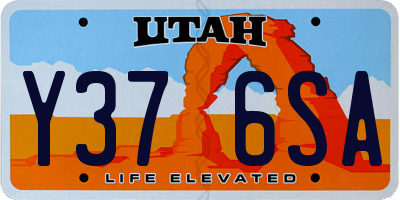 UT license plate Y376SA
