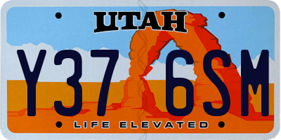 UT license plate Y376SM