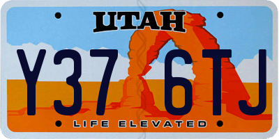 UT license plate Y376TJ