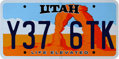 UT license plate Y376TK