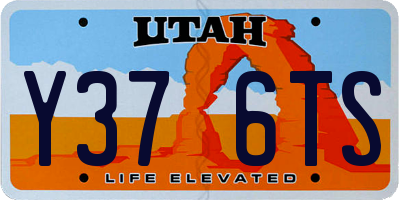 UT license plate Y376TS