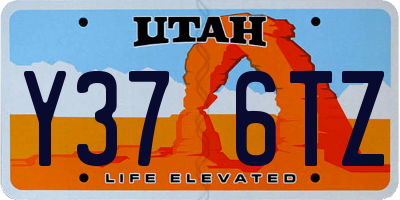 UT license plate Y376TZ