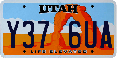UT license plate Y376UA