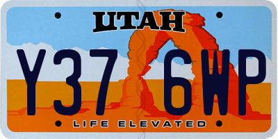 UT license plate Y376WP