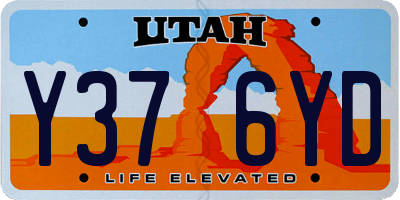 UT license plate Y376YD