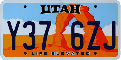 UT license plate Y376ZJ